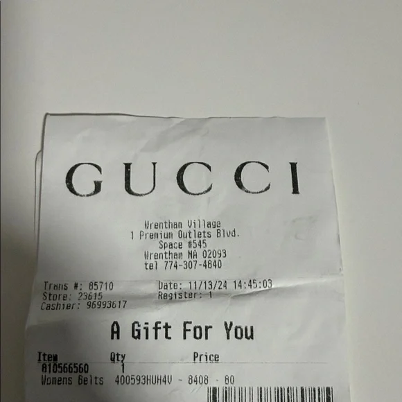 Gucci Tan and Black GG Logo Belt - Picture 5 of 5